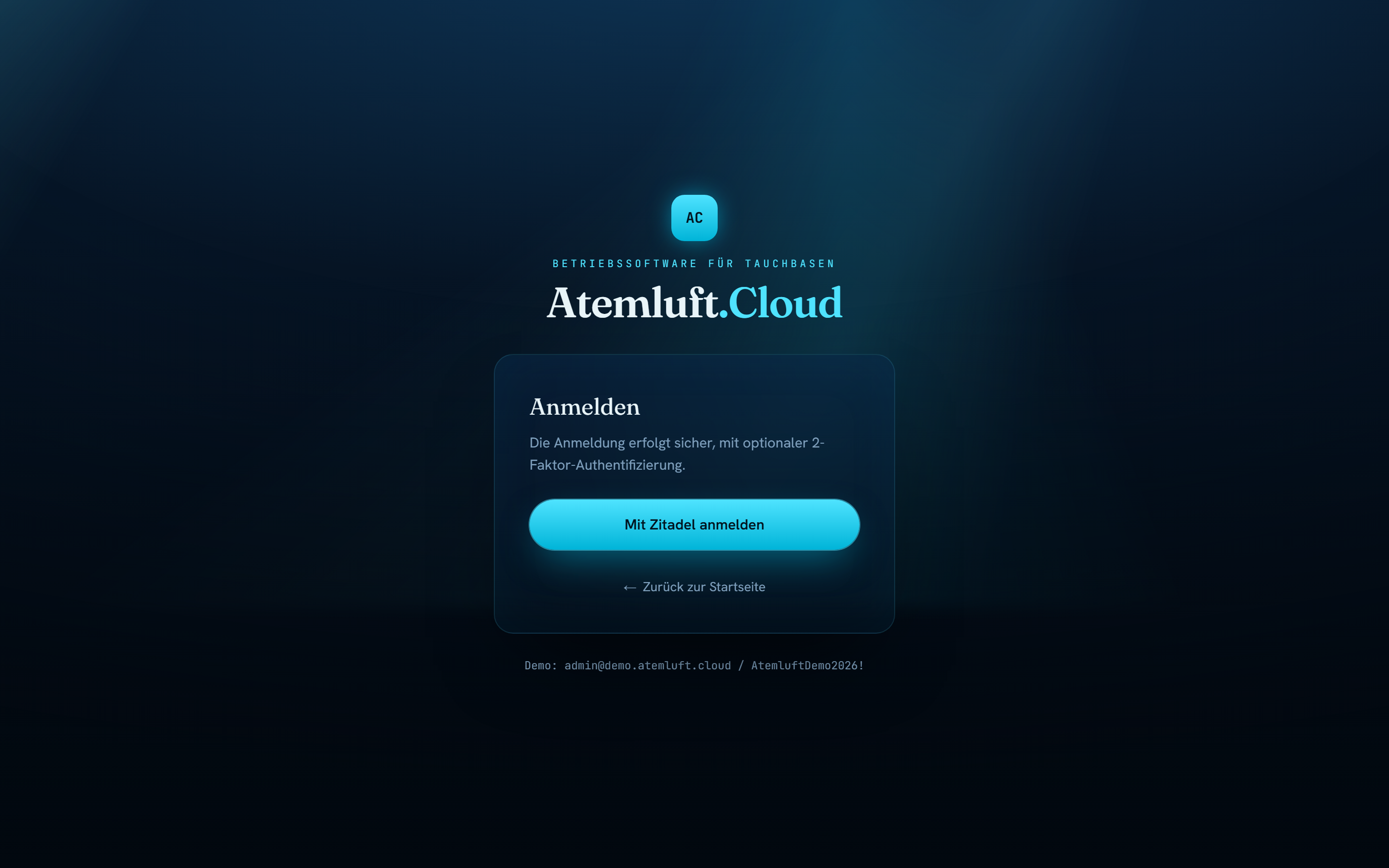 Kompressor-Verwaltung in Atemluft.Cloud